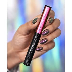 Gelish Chrome Stix Nail Art Powder At-Home Use: Magenta Chameleon, 0.5g