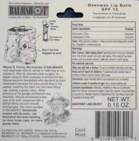 BALMSHOT Lip Balm Two Pack of Classic & Cool Mint Beauty & Personal Care Balmshot