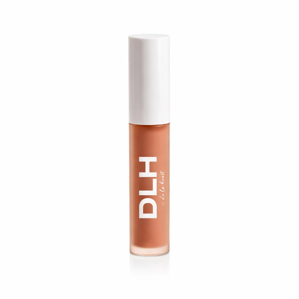 de la heart The Lip Oil Hybrid - Café Con Leche - Hydrating Tinted Lip Oil with Coffee Seed Extract, Avocado Oil & Hyaluronic Acid - Sheer Glossy Beauty and Personal Care de la heart