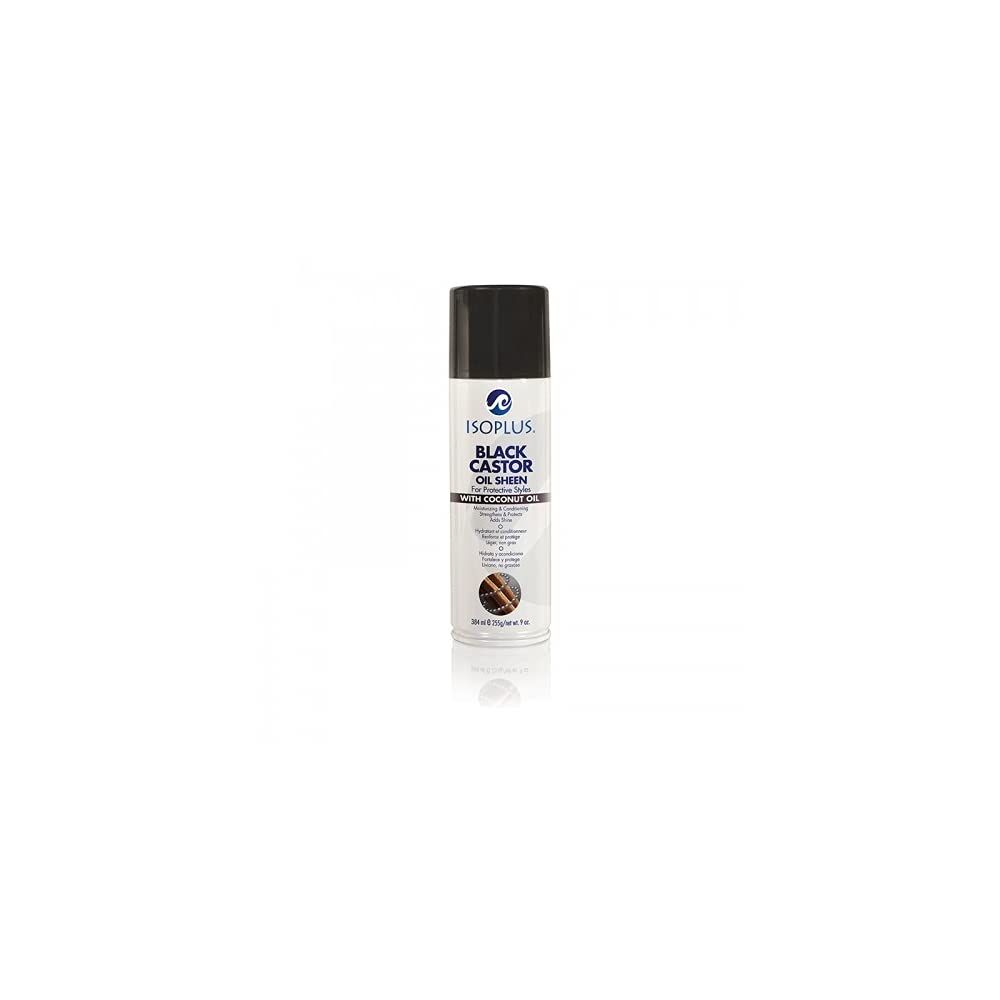 Isoplus Black Castor Oil Sheen Spray with Coconut Oil, 9 Oz. Beauty & Personal Care Isoplus