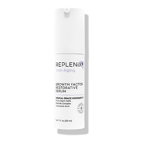 Replenix Growth Factor Restorative Facial Serum, Anti-Aging Treatment with Medical-Grade Ingredients for Mature Skin (1 fl. oz) Beauty & Personal Care Replenix