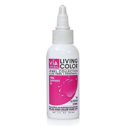 Via Living Color Hair Collection Color - Style 054 Pink Sapphire 2 ounce Beauty & Personal Care Via Inc.