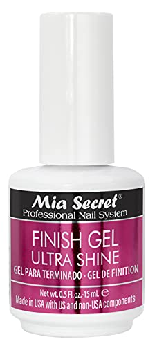 Mia Secret UV Finish Gel, Ultra Shine, No Color, 0.5 Ounce