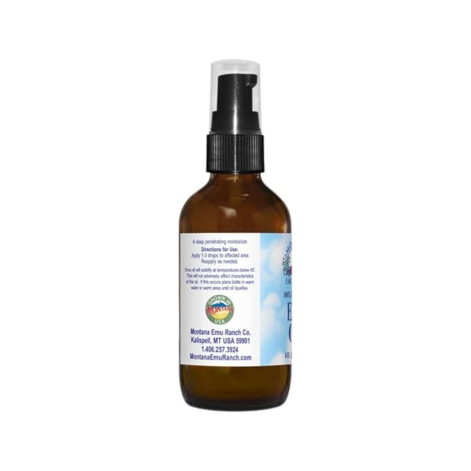 100 Pure Montana Emu Oil (4 Fluid Ounces) Beauty & Personal Care Montana Emu Ranch