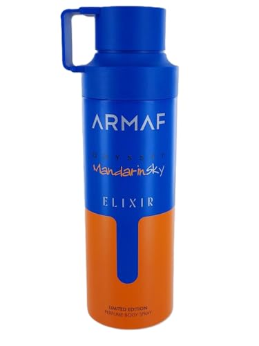 Armaf Odyssey Mandarin Sky Elixer - Citrus, Spicy, Gourmand, Woody - Perfume Body Spray for Men, 6.8 oz / 200 ml Beauty and Personal Care Armaf