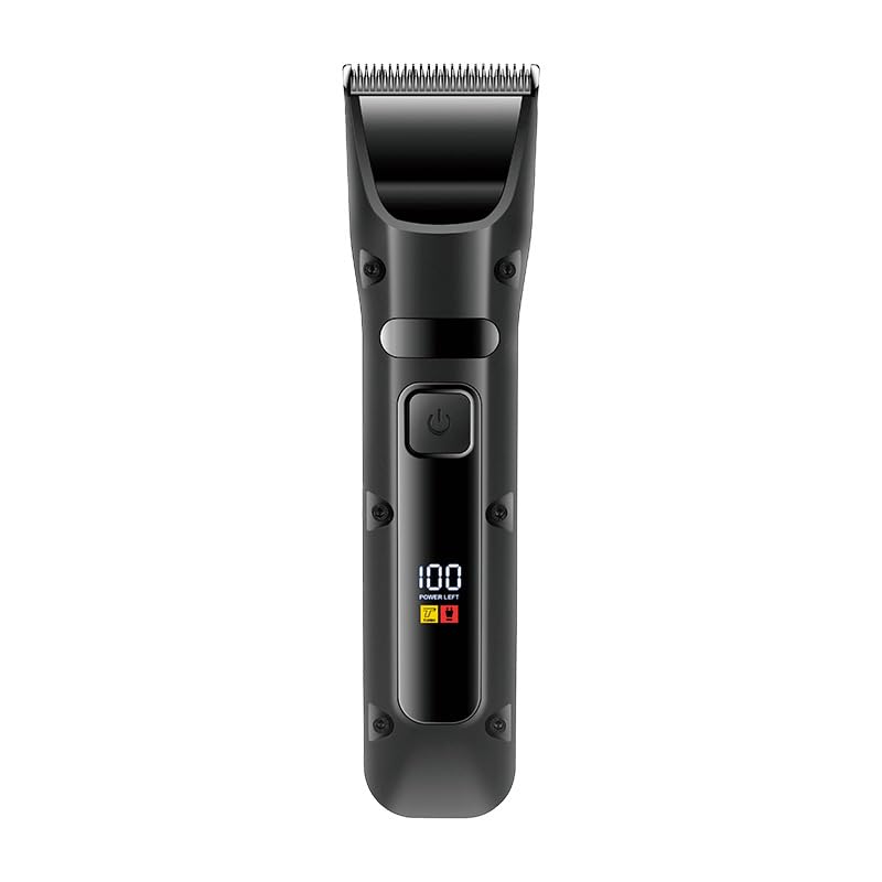 Cordless Hair Clippers for Men High Speed Motor with Stainless Steel Blades, Barber Kit with LCD Display,Salon Grade Cutting Set for Barbers Beauty and Personal Care QDKVTNDJZ
