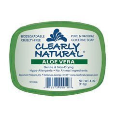 Clearly Natural Soap Bar Glyc Aloe Vera Beauty & Personal Care Clearly Natural