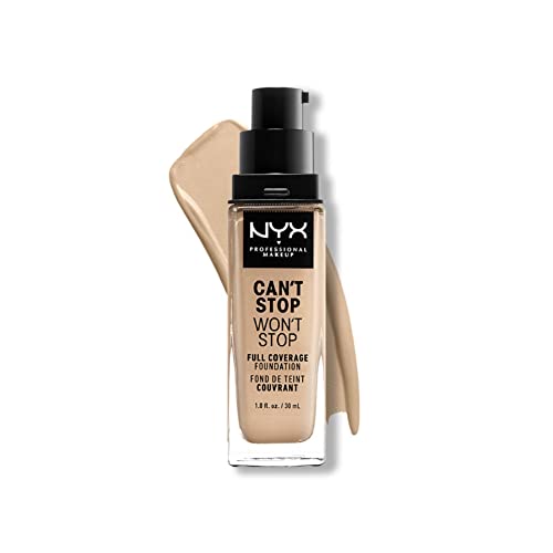 NYX PROFESSIONAL MAKEUP Can't Stop Won't Stop Foundation, 24h Full Coverage Matte Finish - Warm Vanilla Beauty & Personal Care NYX PROFESSIONAL MAKEUP