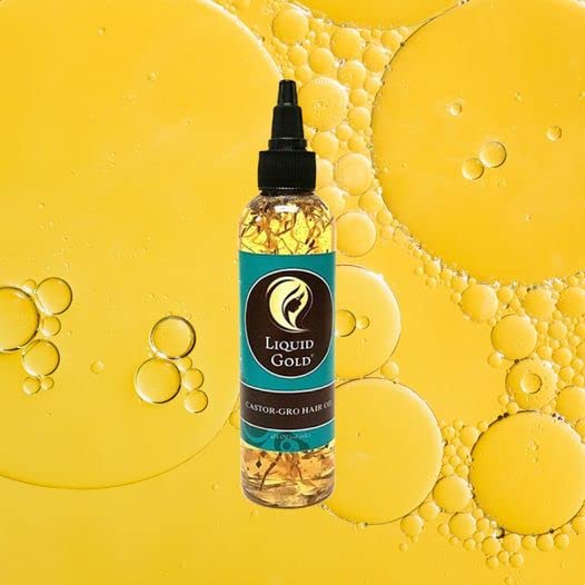 Liquid Gold Castor-Gro Herbal Hair Growth Oil for All Hair Types - Thickens Thinning Hair, Reduces Fall, Softens & Stimulates Rapid Growth. 4oz Beauty & Personal Care Liquid Gold Hair Products