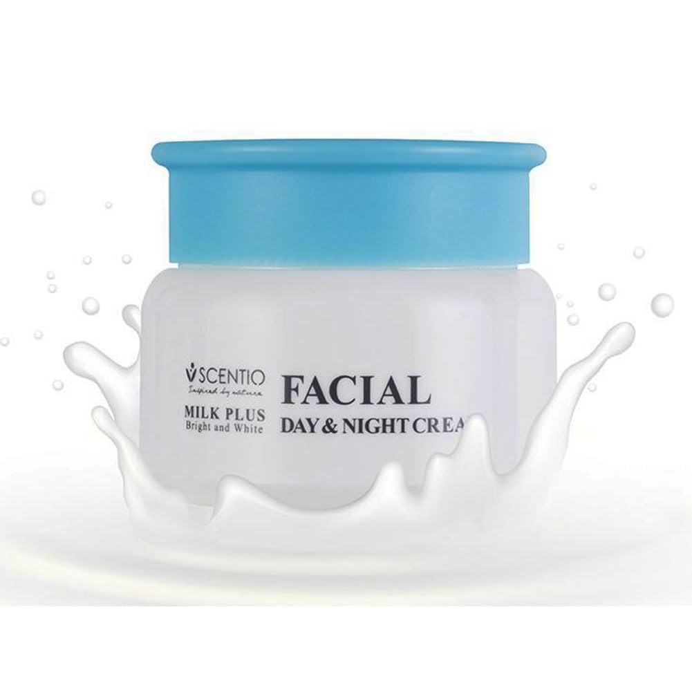 SCENTIO MILK PLUS FACIAL DAY & NIGHT CREAM (50 ML), 1.76 Ounce (Pack of 1) Beauty & Personal Care SCENTIO