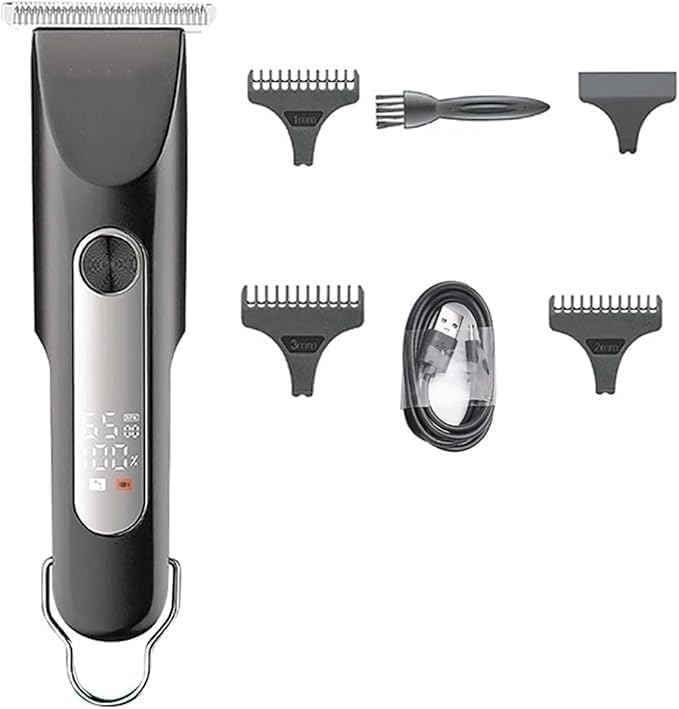 YREAJZVS Pro Hair Clipper, Cordless Electric Hair Clipper Body Beard Hair Trimmer Grooming for Men Rechargeable Hair Cutter Machine Beauty and Personal Care YREAJZVS