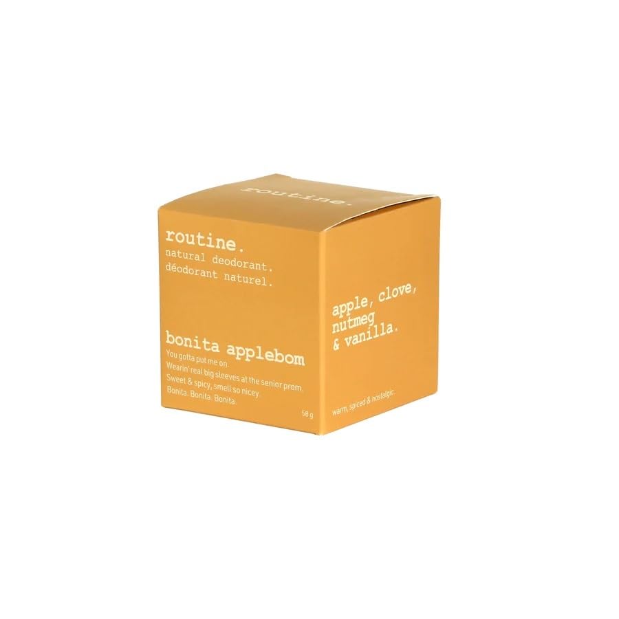 Routine. Natural and Aluminum Free Deodorant (2 Fluid Oz.) for Women and Men - Bonita Applebom - Apple, Clove, Nutmeg & Vanilla (Cream Jar Formula) Beauty and Personal Care Routine