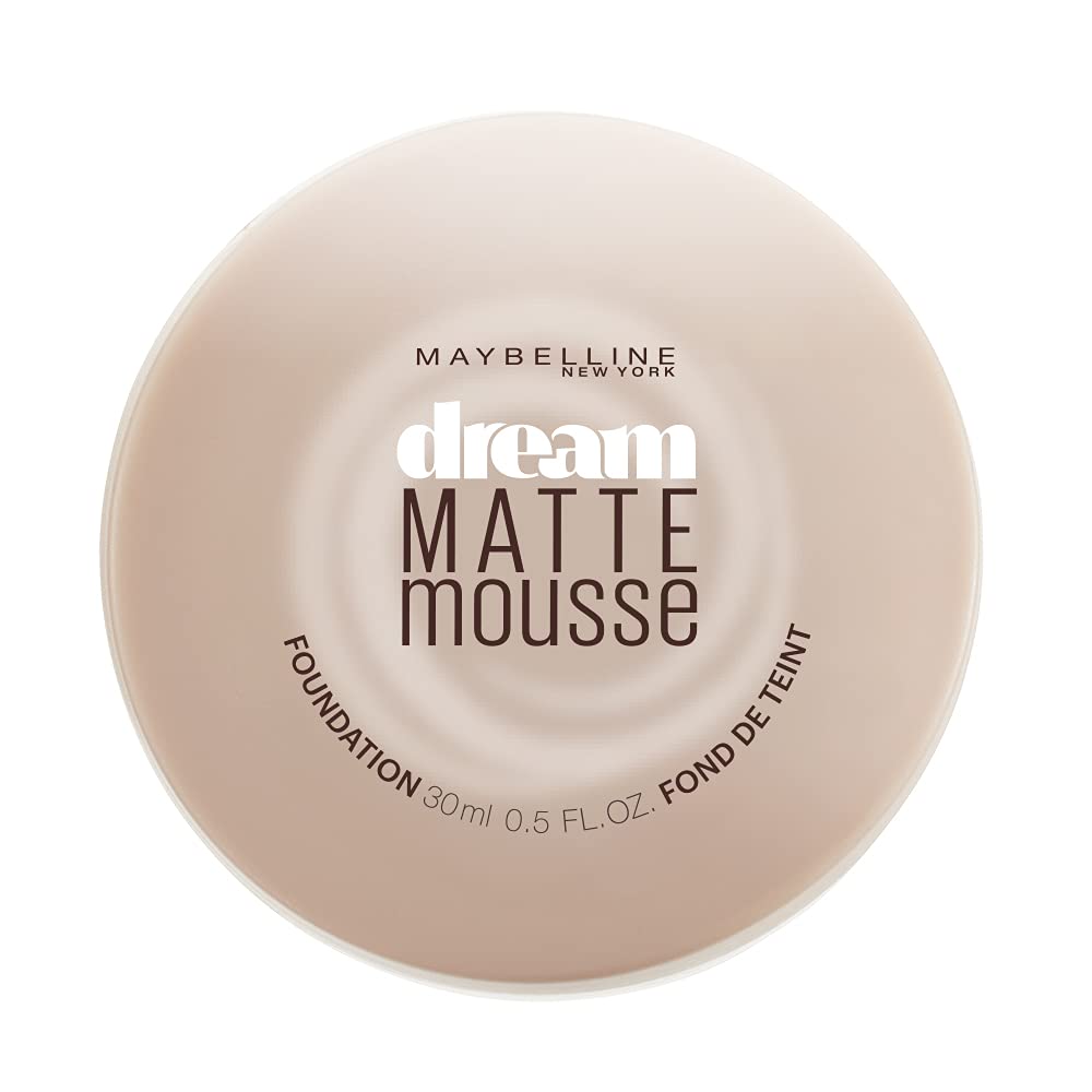 Maybelline New York Dream Matte Mousse Foundation, Sandy Beige, 0.64 oz.