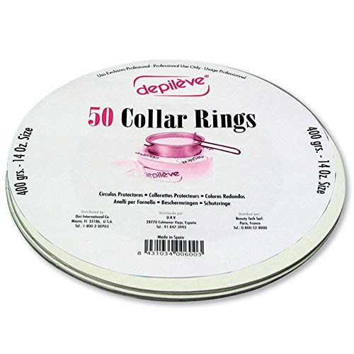 Depileve Wax Warmer Collars - Wax Pot Collars - 14 oz. - Pack of 50 Beauty and Personal Care Depileve