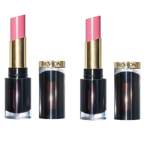 Pack of 2 Revlon Super Lustrous Glass Shine Lipstick, So Sleek Pink 021 Beauty & Personal Care REVLON