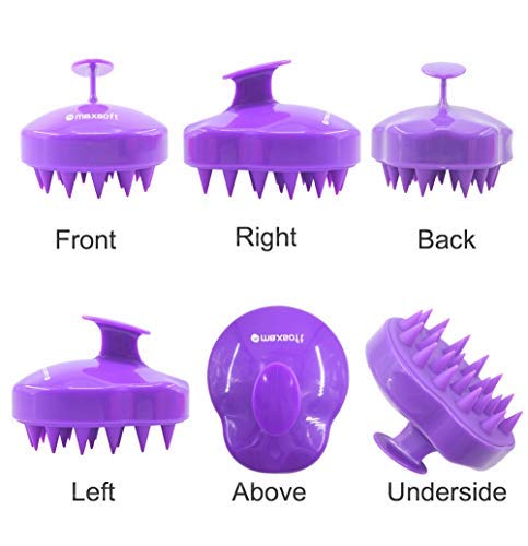 Maxsoft Hair Scalp Massager Shampoo Brush, Scalp Care Brush (Purple) Beauty & Personal Care Maxsoft