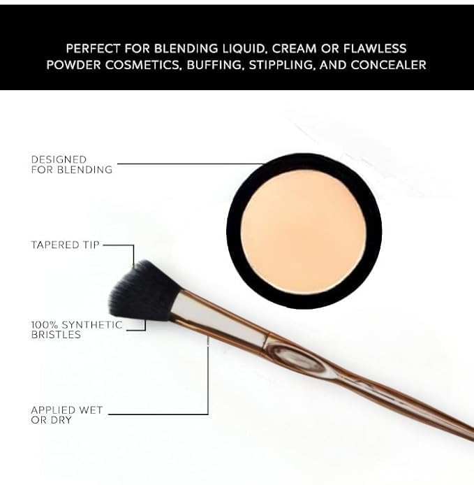 F.A.R.A.H Large Angled Contour Brush 30F - Gold Collection Beauty & Personal Care F.A.R.A.H