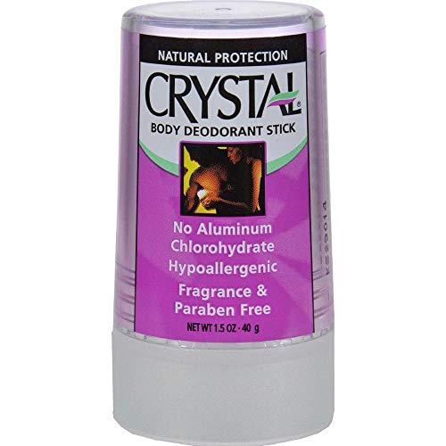 Crystal Body Deodorant Travel Stick, Unscented 1.5 oz (Pack of 5) Beauty and Personal Care Crystal Essence