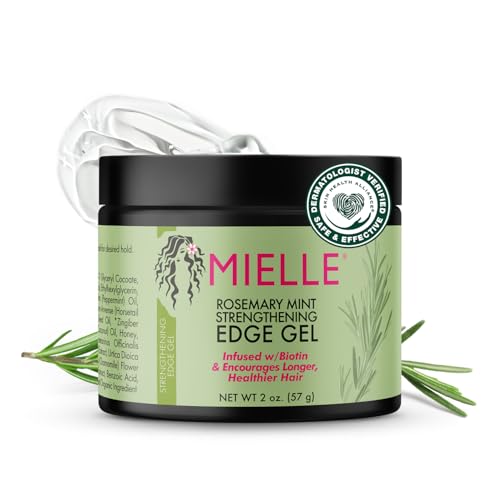 Mielle Organics Rosemary & Mint Edge Control Gel - Strong Hold Hair & Edge Gel for Women & Men - Infused with Biotin, Coconut & Babassu Oil Beauty & Personal Care Mielle Organics