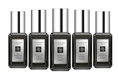 Jo Malone London Cologne Intense collection - Fragrance Set - 5 Mini intense colognes (0.3 fl oz/ 9 ml EACH) Beauty & Personal Care Jo Malone