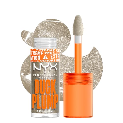 NYX PROFESSIONAL MAKEUP Duck Plump High Pigment Lip Gloss, Lip Plumper Gloss with Spicy Ginger - Quazy Silver Beauty & Personal Care NYX PROFESSIONAL MAKEUP