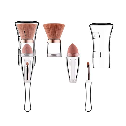 3 In 1 Funny Combination Design Makeup Brushes-Lip Brush Eyeshadow Sponge Eyeshadow Eyebrow Brush For Women and Girls (STY1) Beauty & Personal Care Rosette Hair