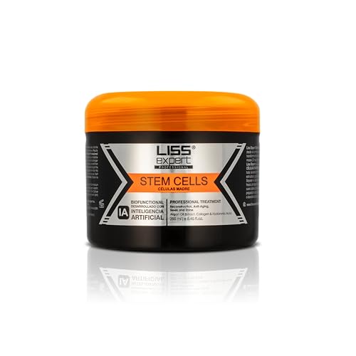 Liss Expert Stem Cells Smoothing Treatment - Organic Keratin & Argan Oil - for Frizz-Free Repair & Shine - Professional Straightening(250 ml-Shoulder