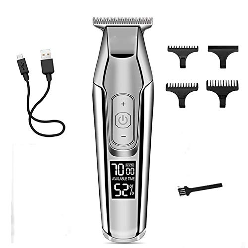 ZUIAI Barber Professional Hair Clipper LCD Display 0mm Baldheaded Beard Hair Trimmer Men's Electric Hair Trimmer Hair Clippers Beauty and Personal Care ZUIAI