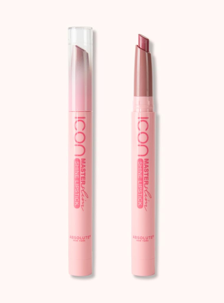 Absolute New York Master Slim Lipstick, Transfer Proof, Intense Pigment, Light-Weight, Buildable Color, Ultra-Shiny, Shine Slim Lipstick (MLSS21 Beauty & Personal Care Absolute New York
