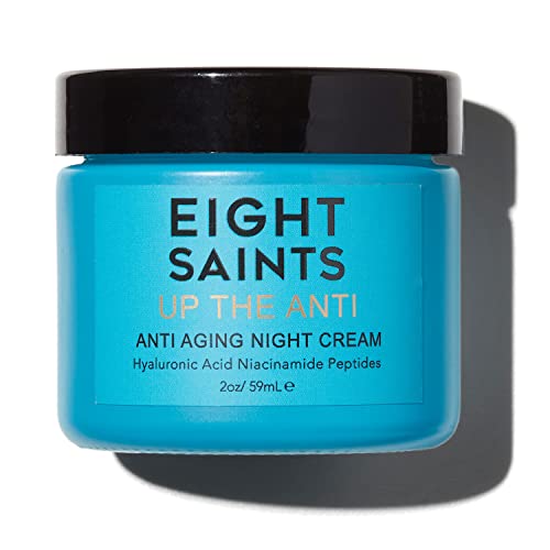 Eight Saints Skin Care Up the Anti Night Cream Face Moisturizer to Reduce Fine Lines and Wrinkles, Natural and Organic Anti Aging Cream For Face Beauty & Personal Care Eight Saints