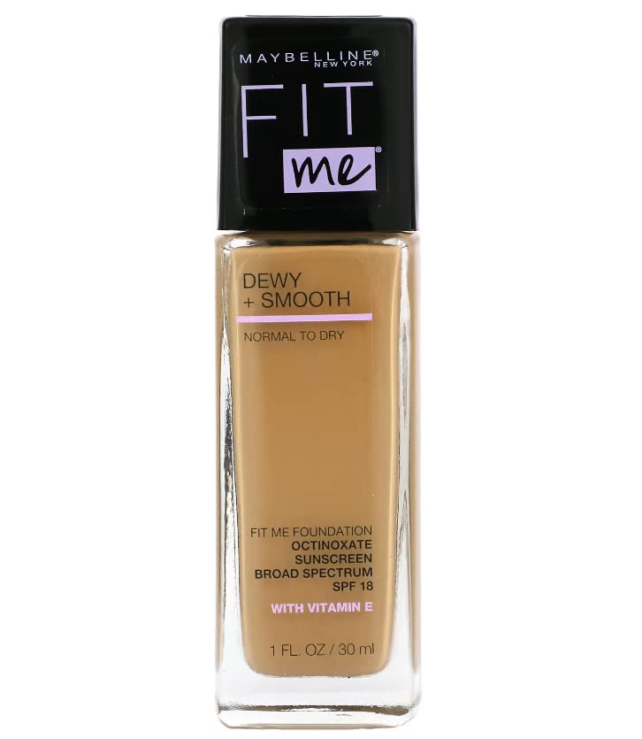 Maybelline Fit Me Dewy + Smooth Foundation, Natural Beige, 1 fl. oz. (Packaging May Vary)