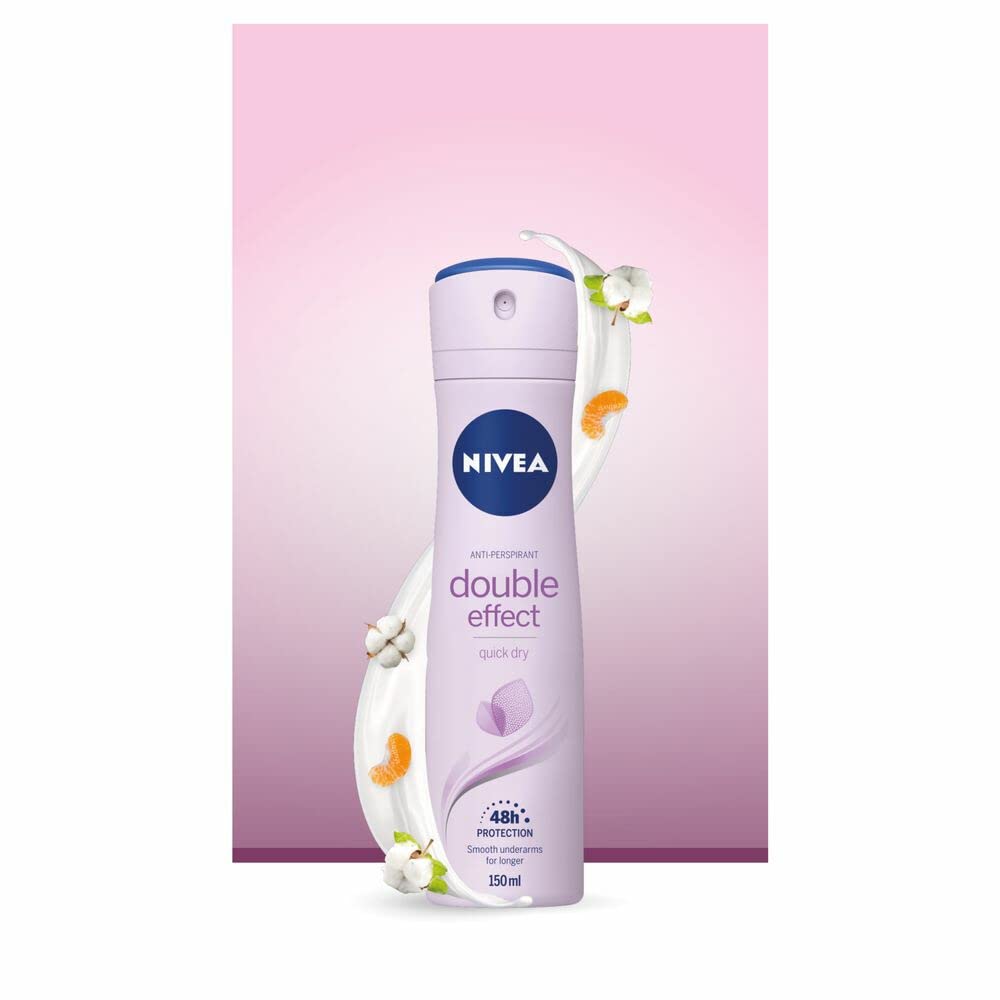 Nivea Deodorant Spray Double Effect, 150 g Beauty and Personal Care NIVEA