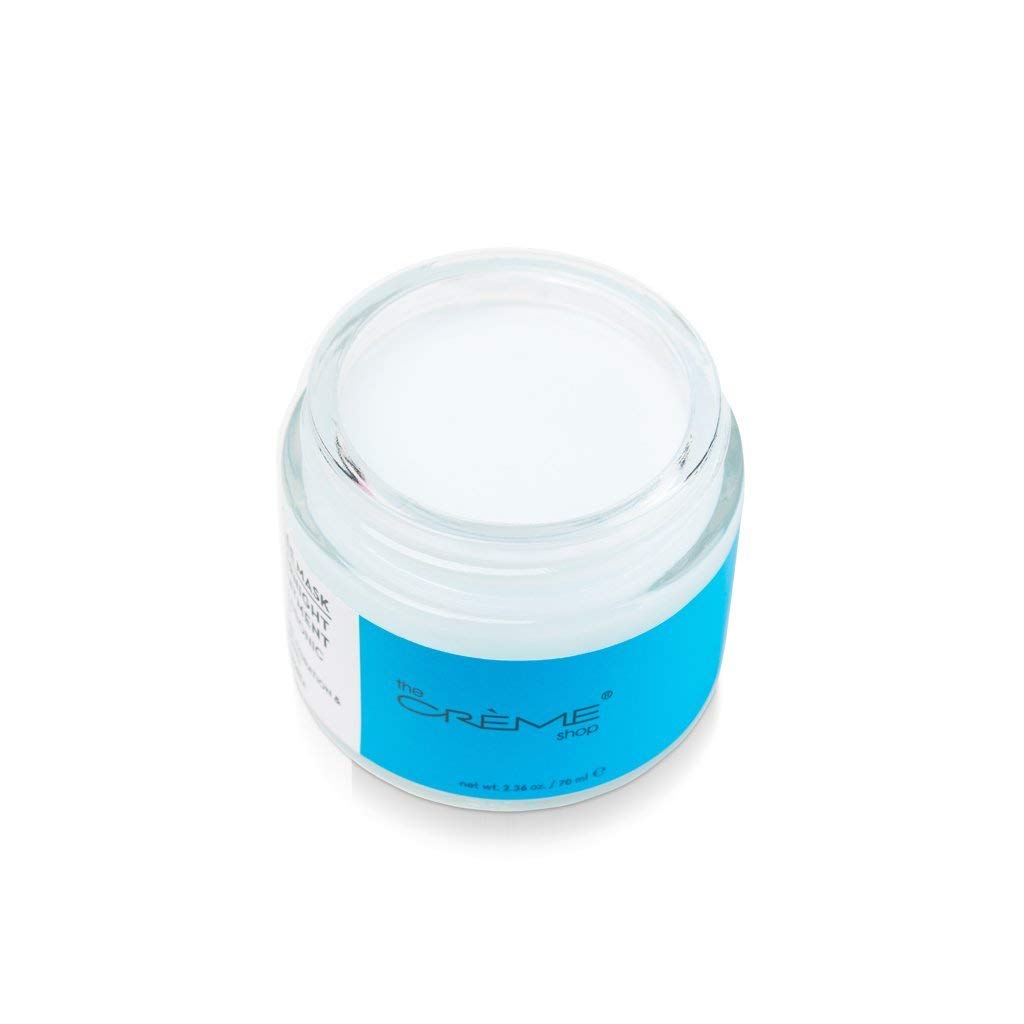 The Crème Shop Hyaluronic Acid Gelée Overnight Face Mask, Hydrating Facial Mask, Korean Face Mask, Sleeping Face Mask, Smoothing Gel Mask, Deep Beauty & Personal Care The Crème Shop