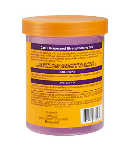 Cantu Grapeseed Style Gel 16.5 Ounce Jar Beauty & Personal Care Cantu