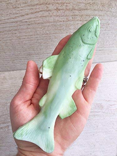 Green Trout Soap on a Rope, Soap for Men, Gifts for Kids, Eucalyptus Peppermint Essential Oil, handmade Soap (Pack of 1) Beauty & Personal Care Dope on a Rope