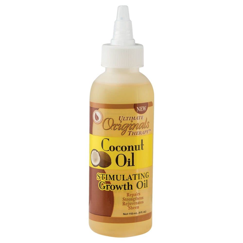 Originals by Africa's Best Therapy Coconut Oil Stimulating Growth Oil, Penetrates & Rejuvenates Hair, Skin and Nails For All Day Long Moisturizing and
