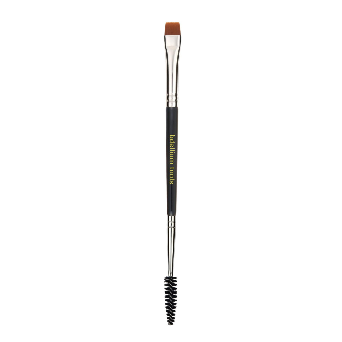 Bdellium Tools Professional Makeup Brush - Maestro Series 724 Double-ended Flat Definer and Spoolie - With All-Vegan Synthetic Fibers, For Grooming