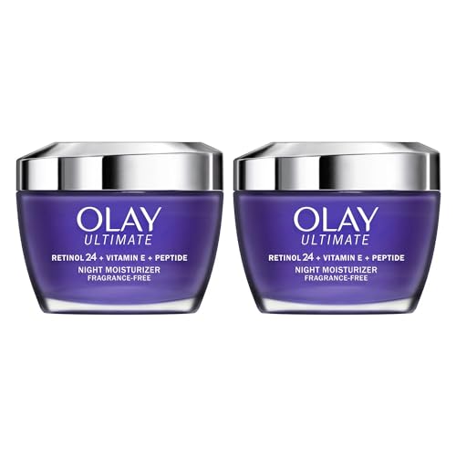 Olay Ultimate Retinol 24 + Vitamin E + Peptide Night Moisturizer (1.7 Oz, 2 Pk) Beauty & Personal Care Olay