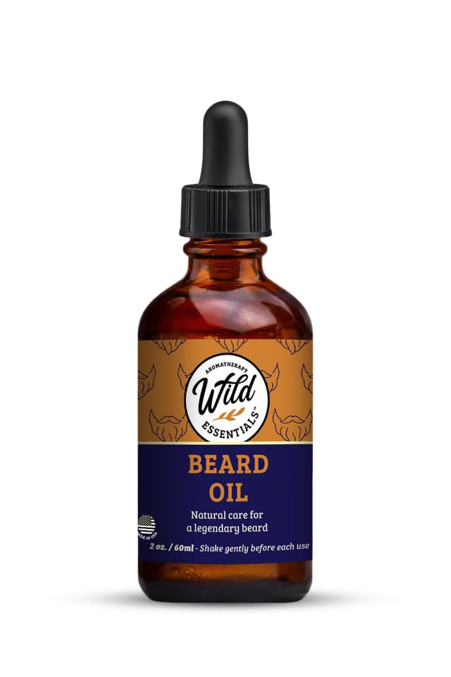 Wild Essentials Beard Oil - Sandalwood, Cedarwood, Bergamot & Vanilla Absolute - Jojoba + Castor Beard Conditioner for Soft, Smooth Beard & Skin Beauty and Personal Care Wild Essentials