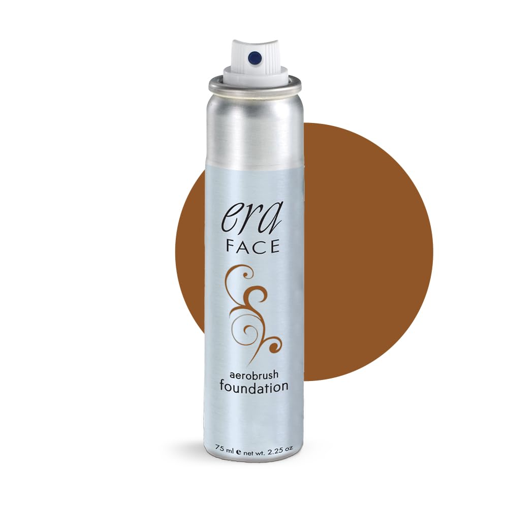 ERA Face spray makeup (R9 Chestnut, 2.25 oz) - airbrush foundation, everyday, buildable, professional spray on cosmetics by Era Beauty Beauty & Personal Care ERA Beauty