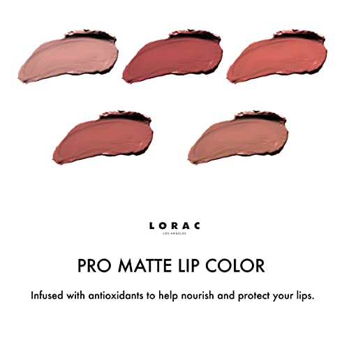 LORAC PRO Matte Lipstick, Greige | Long-lasting Color | Antioxidant Infused, Cruelty Free, Gluten Free, Vegan Beauty & Personal Care LORAC