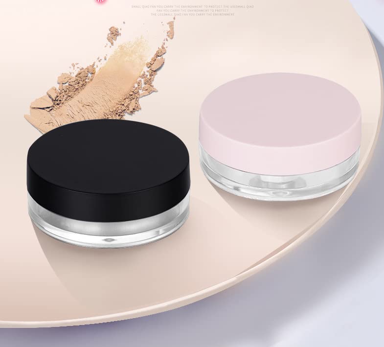 HLLMX 2 PCS Empty Loose Powder Container 10g Reusable Loose Powder Compact Case Make Compact Container DIY Makeup Powder Case with Sponge Powder Beauty & Personal Care Duehut