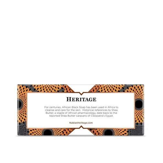 Nubian Heritage African Black Bar Soap with Oats and Aloe Vera,5 Ounce Beauty & Personal Care Nubian Heritage