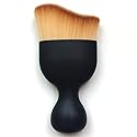 RN BEAUTY Foundation Powder Brush Kabuki Brush Liquid Cream Makeup Brushes Face Blender Brush S Shaped Multi-function Cosmetics Tools - Brown Beauty & Personal Care RN BEAUTY