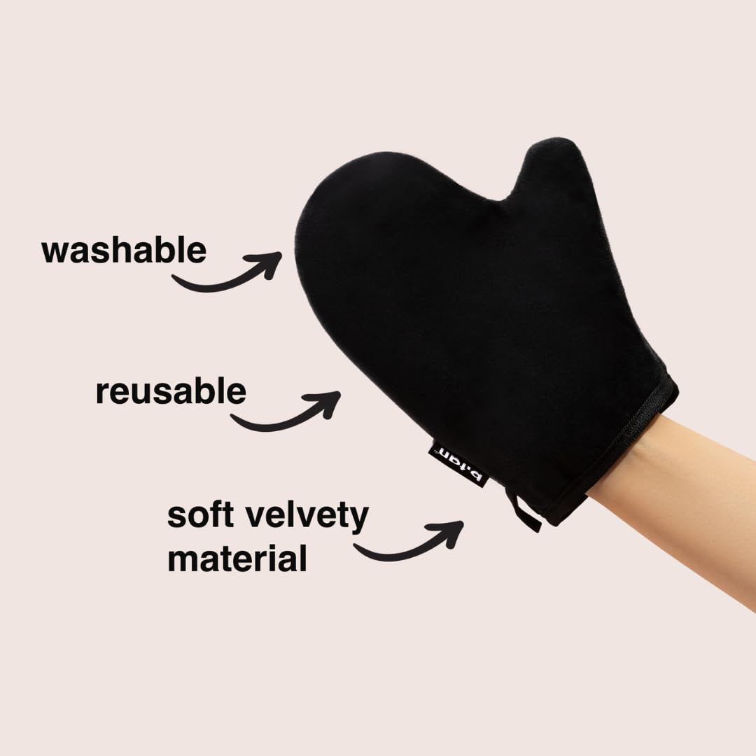 b.tan Self Tan Mitt | I Don't Want Tanner On My Hands - Sunless Tanning Applicator Glove w/Thumb, Streak-Free, Velvety Soft, Reusable, Face & Body Beauty and Personal Care B.TAN