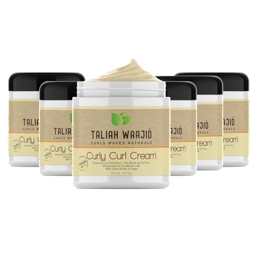 Taliah Waajid Curls Waves Natural - Curly Curl Cream | Extreme Curl Definition Hair Styling Gel | No Build-up or Frizz | 100% Paraben Free | Shea Beauty & Personal Care Taliah Waajid black earth products