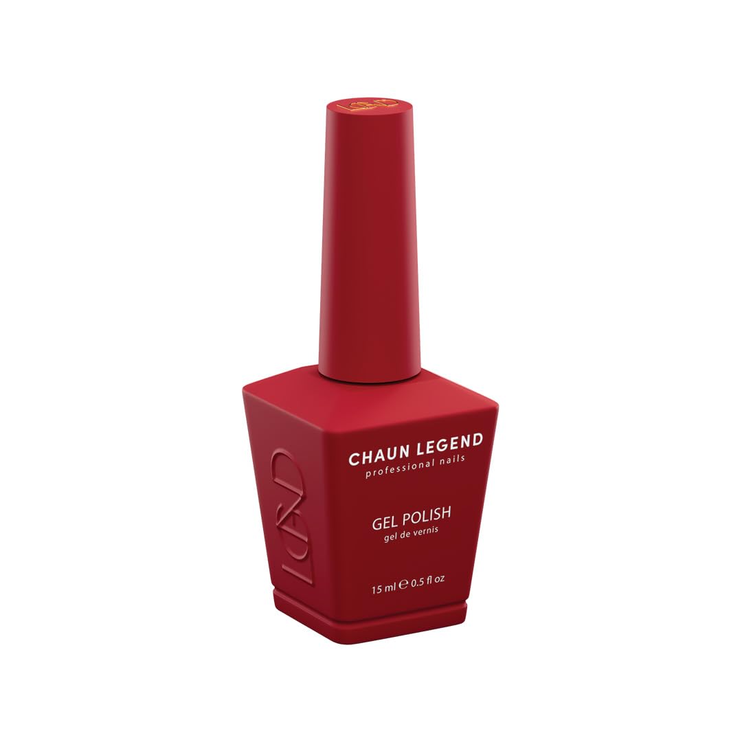 Chaun Legend Gel Nail Polish | In Tina We Lust LG5215 (maroon red) | Soak Off UV LED Cure Gel Polish High Gloss 15ml