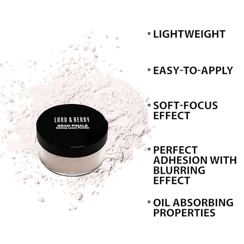 Lord and Berry Gran Finale Setting Loose Powder - Translucent Powder - Reduces Appearance of Pores and Controls Shine - 8301 Translucent - 0.28 oz Beauty & Personal Care Lord & Berry