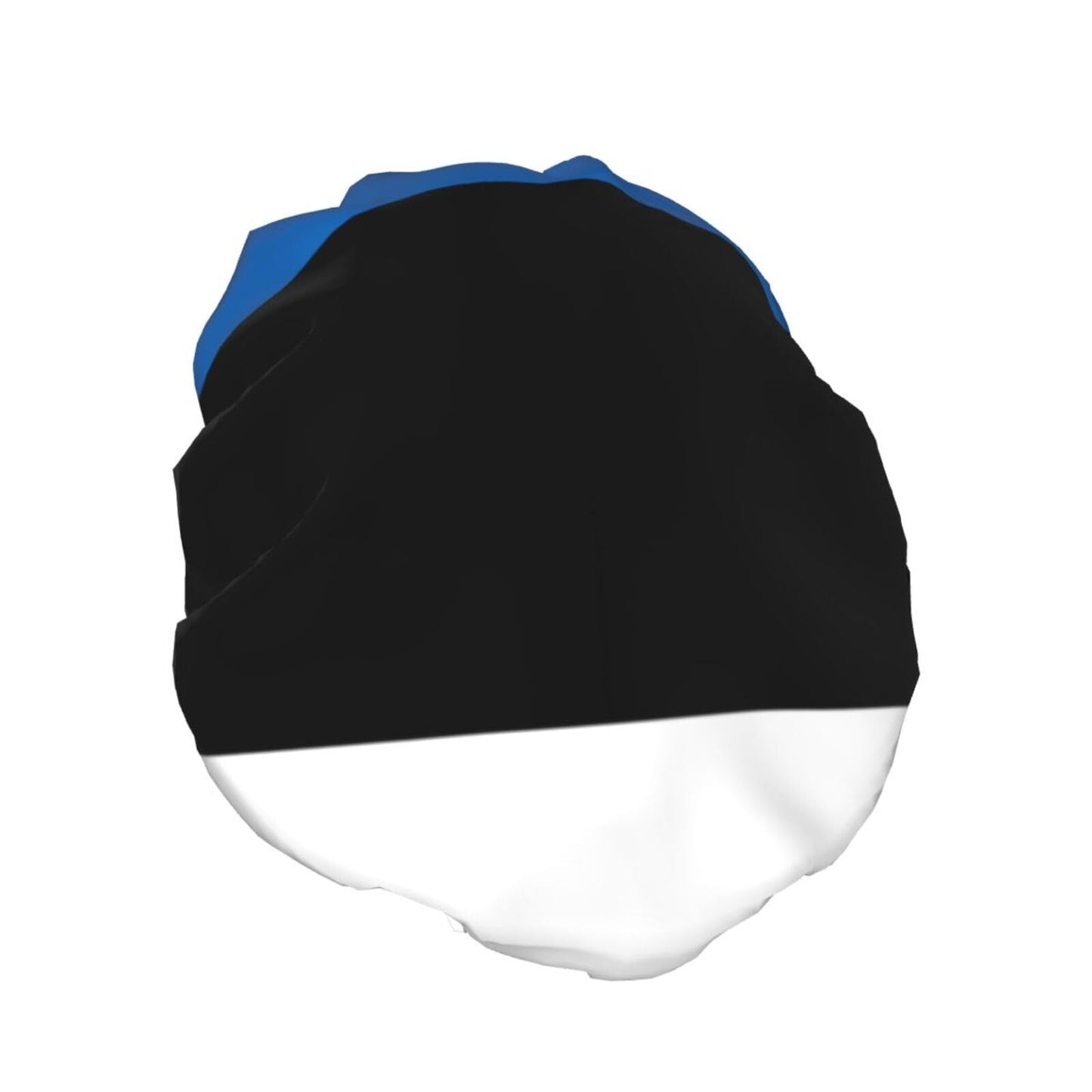 Estonia Flag Prints Shower Cap Double Layer Lined Waterproof Bathing Shower Hat Beauty and Personal Care Hayyett