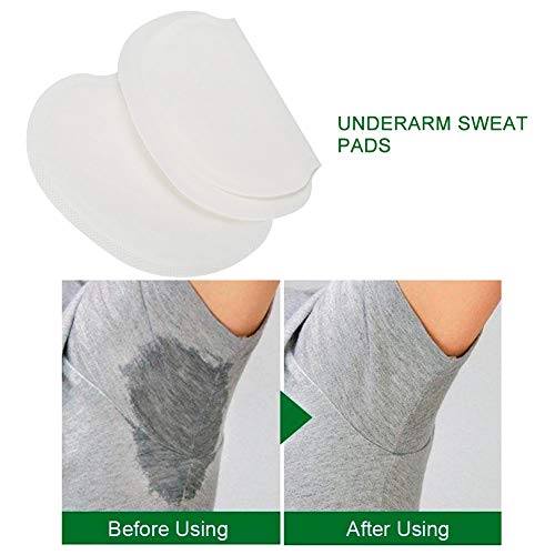 Armpit Pad for Under Breasts, Disposable Underarm Sweat Absorbent Pads Unisex Cotton Armpit Sweat Protector Guard (20PCS) Beauty and Personal Care Ejoyous